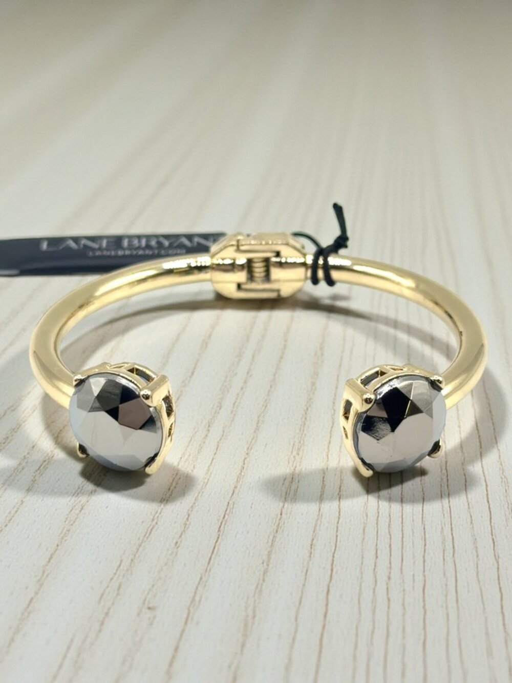 Lane Bryant Gold-Tone Hinged Cuff Bracelet